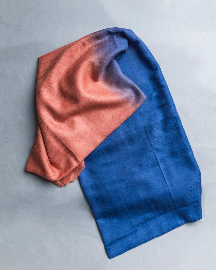 Light Contrasts Dip Dye Pashmina Shawl