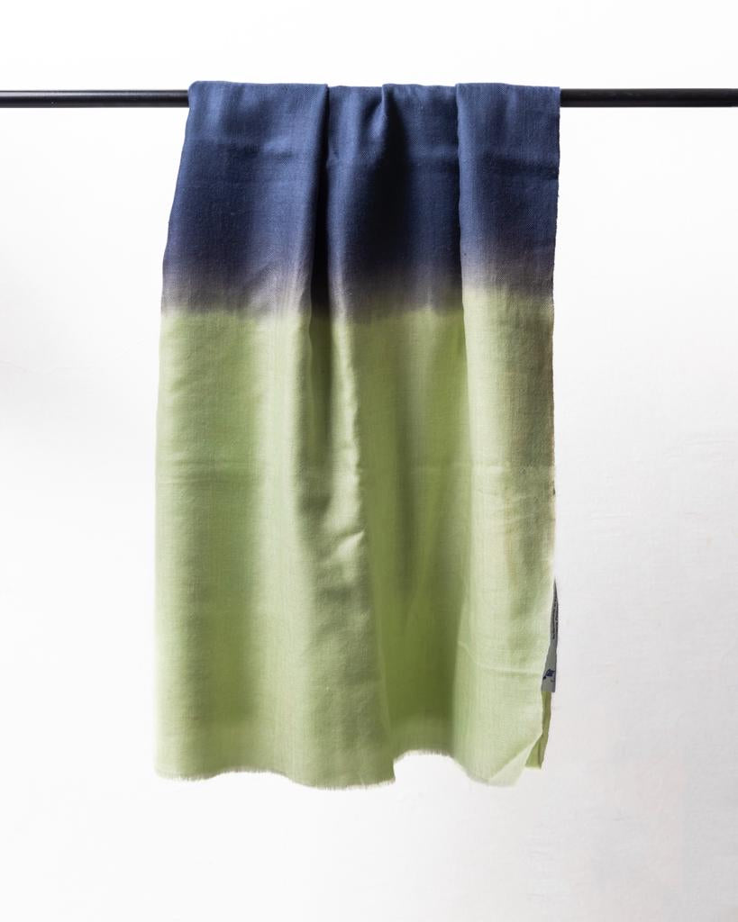 Minty Dip Dye Pashmina