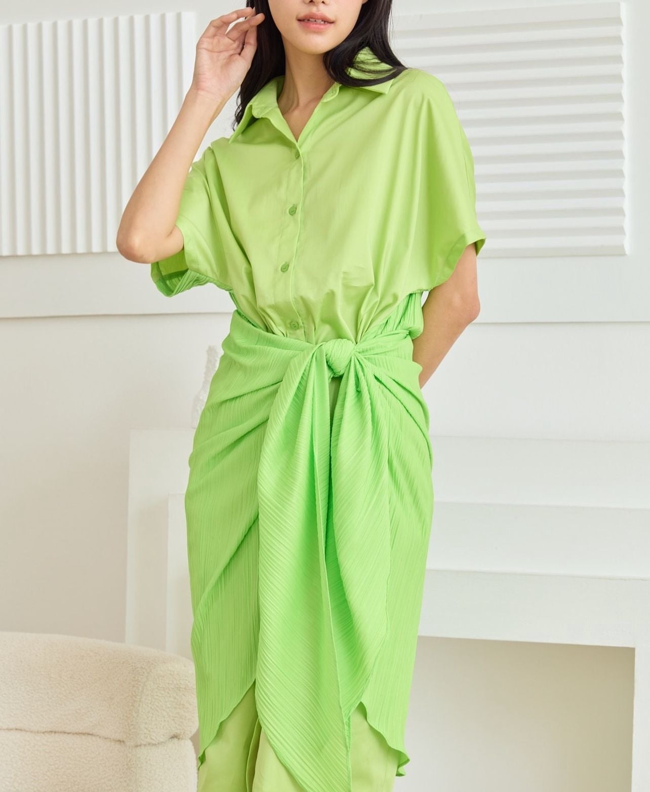 Classic lime shirt wrap