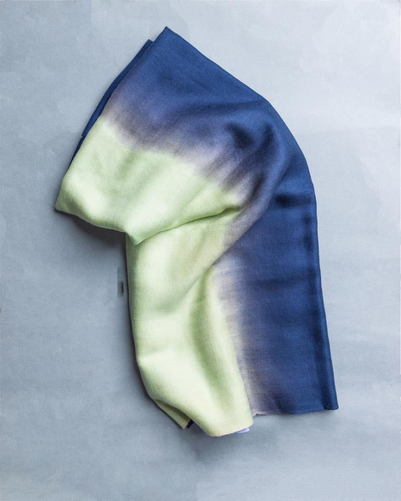 Minty Dip Dye Pashmina