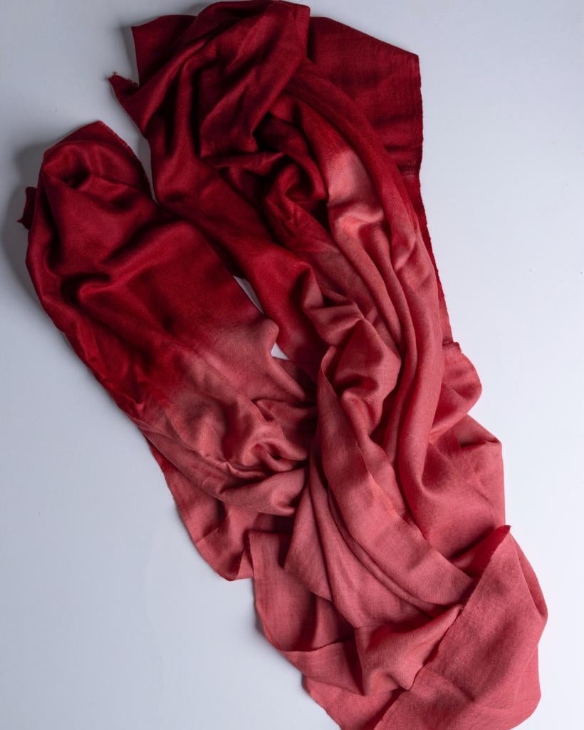 Strawberry Fields Dip Dye Pashmina Shawl