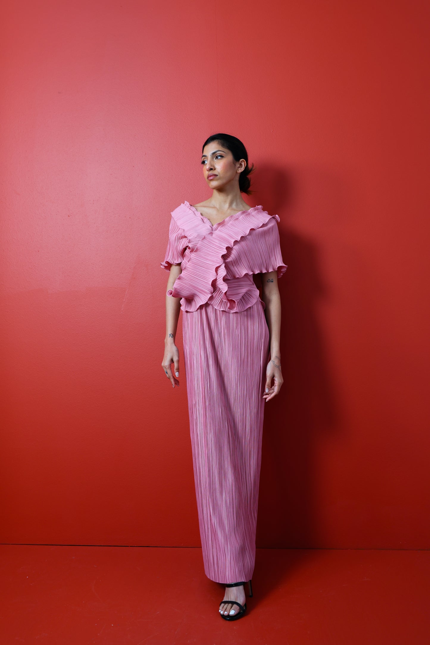 Ultra pleat gown