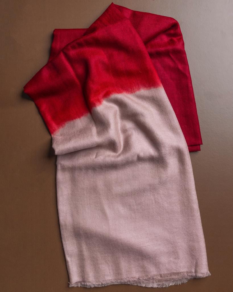 Watermelon Wonder Dip Dye Pashmina Shawl