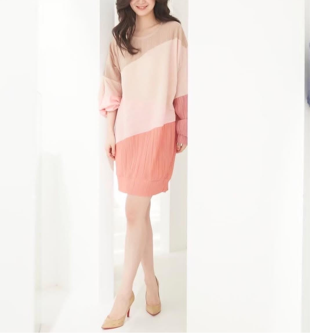 Multi pleat dress