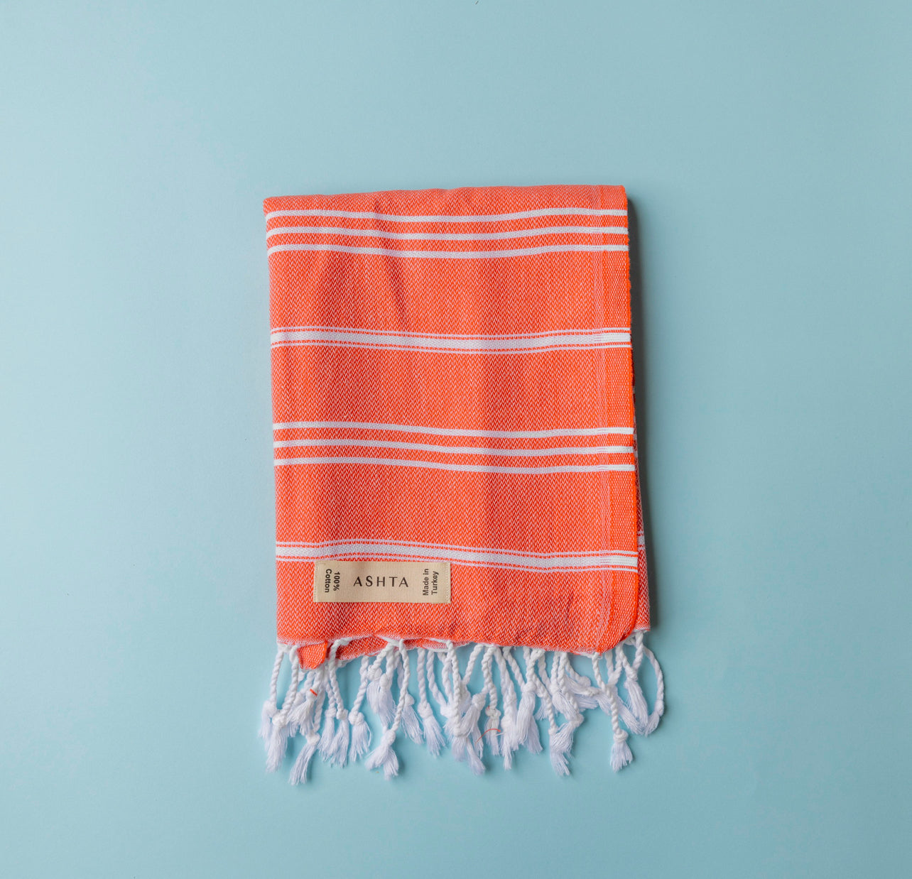 Striped Orange Hair / Baby Turkish Towel