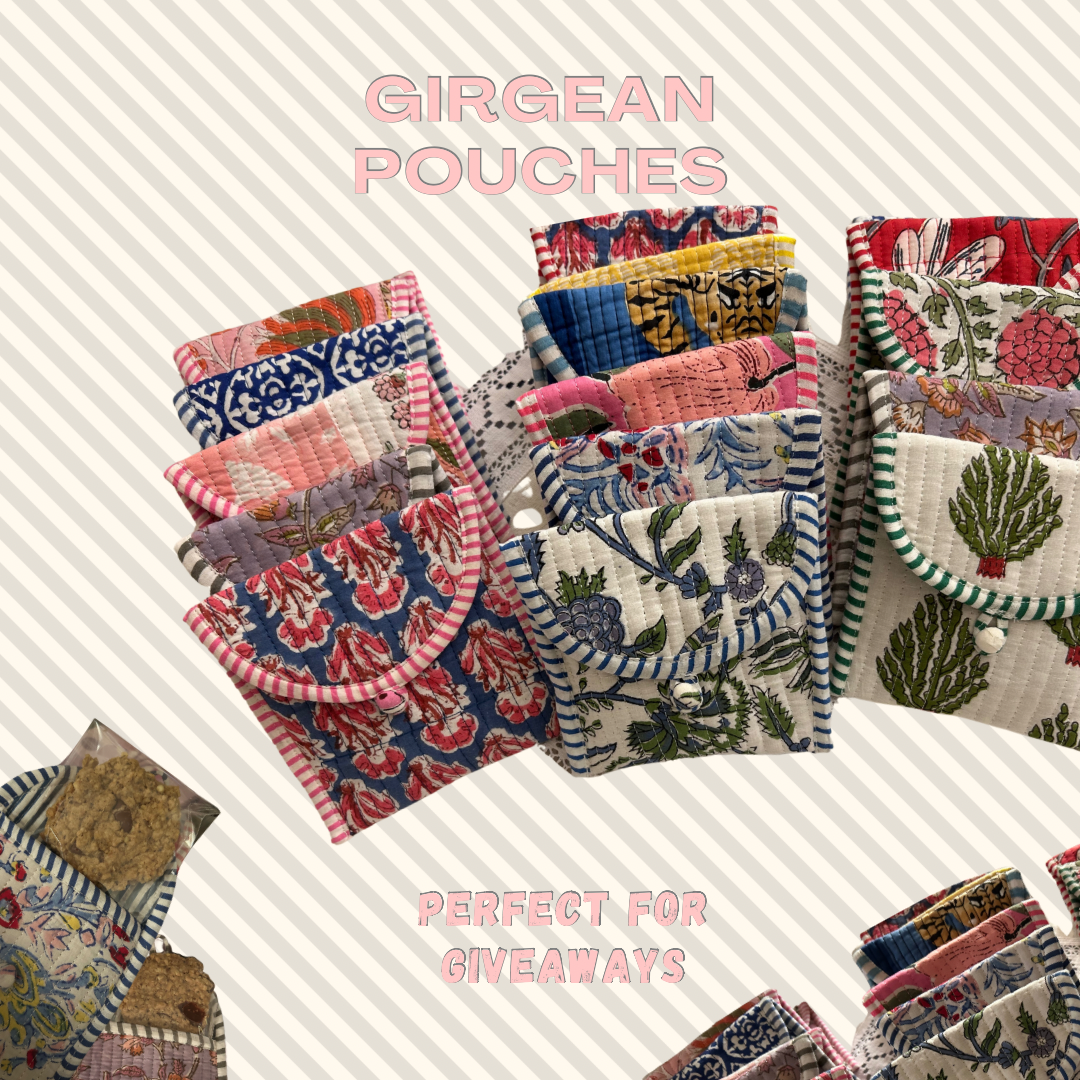 Girgean pouches (single piece option)
