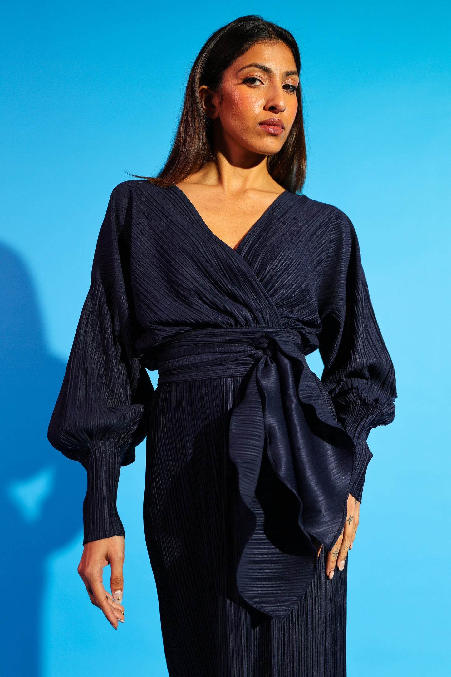 Navy mystery gown