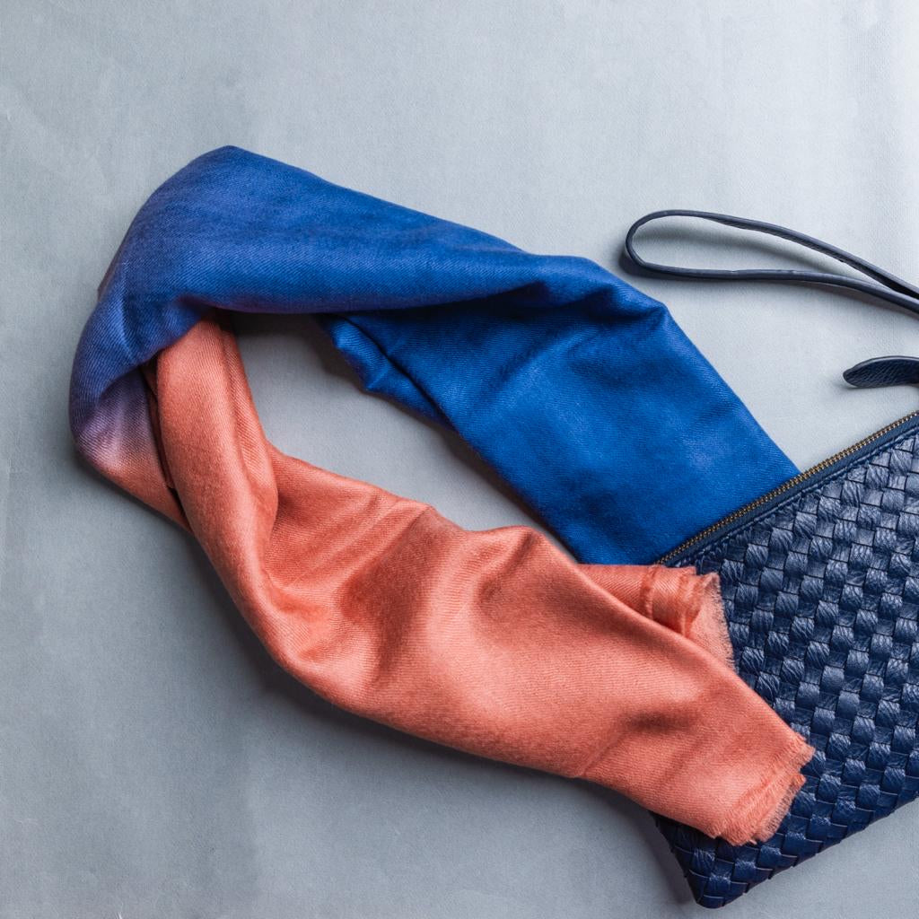 Light Contrasts Dip Dye Pashmina Shawl