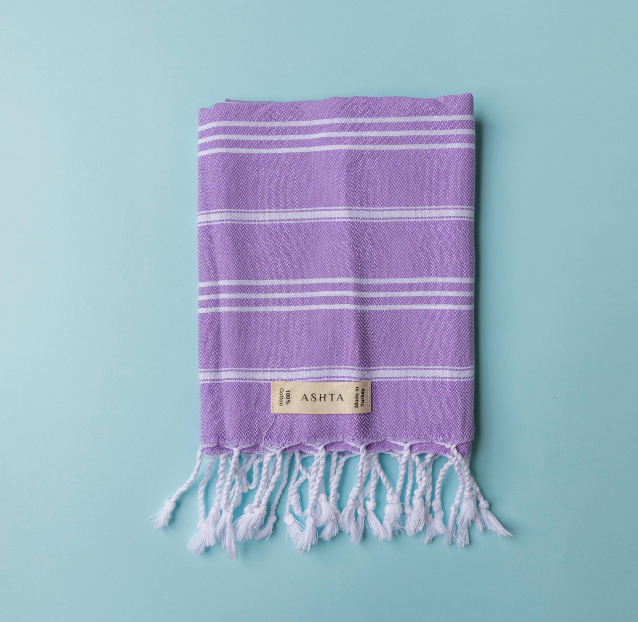 Striped Purple Hair / Baby Turkish Towel