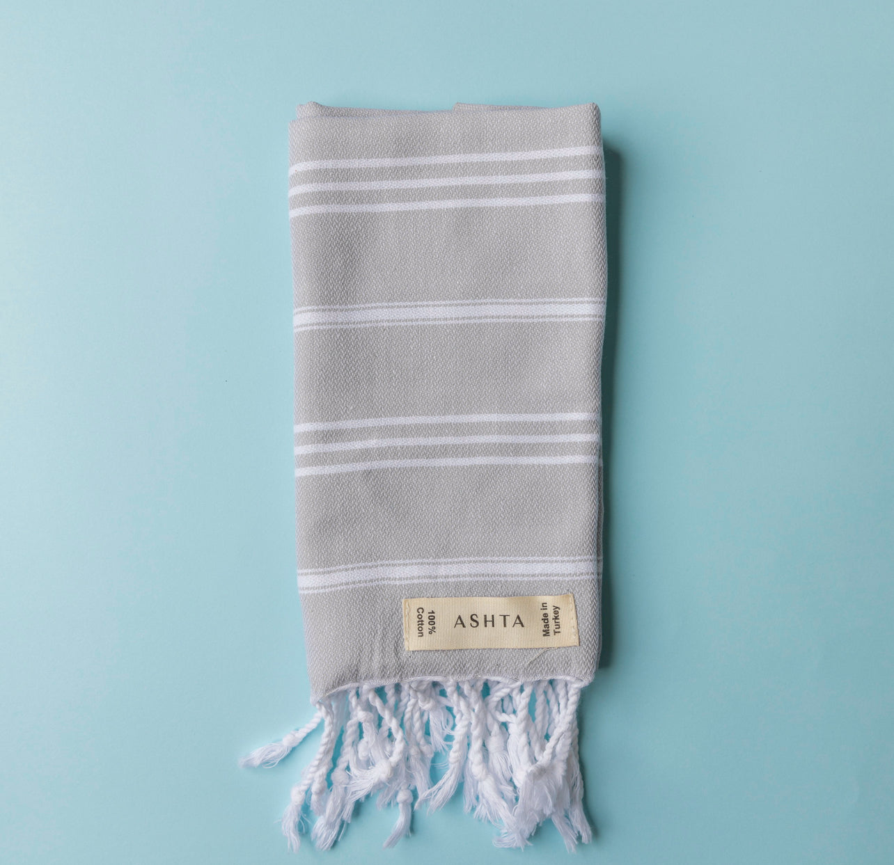 Striped Grey Hair / Baby Turkish Towel