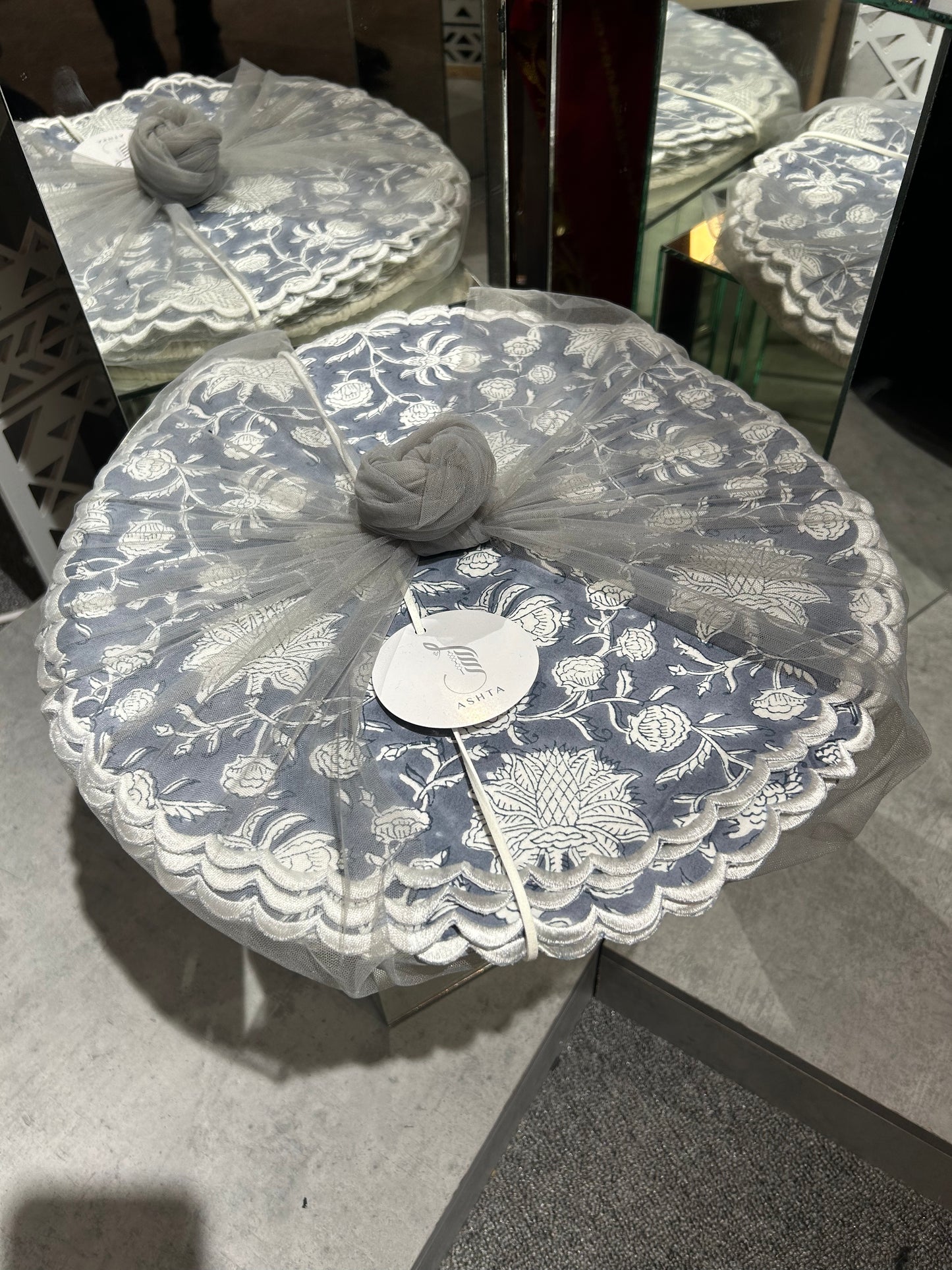 Block Print Circle Placemat One Dozen