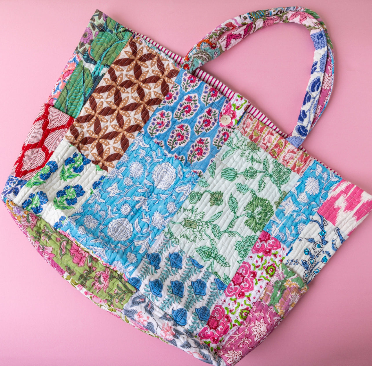 Earthy Boho Large Tote Bag