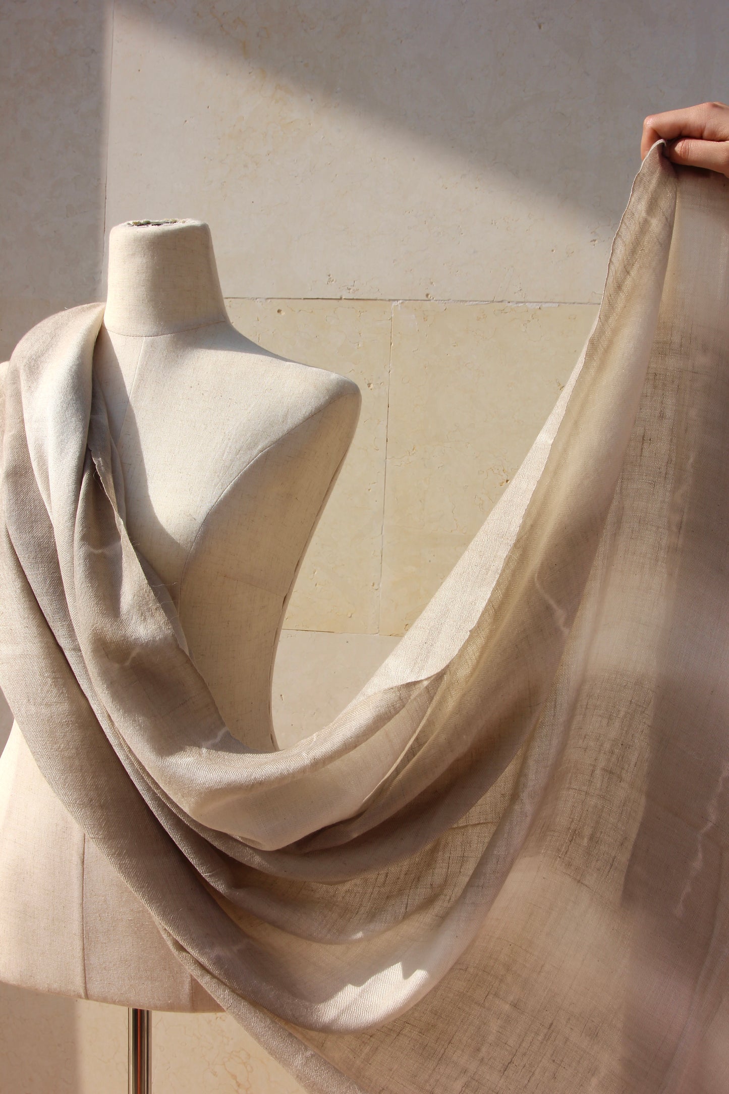 TYE DYE BRONZE PASHMINA SHAWL