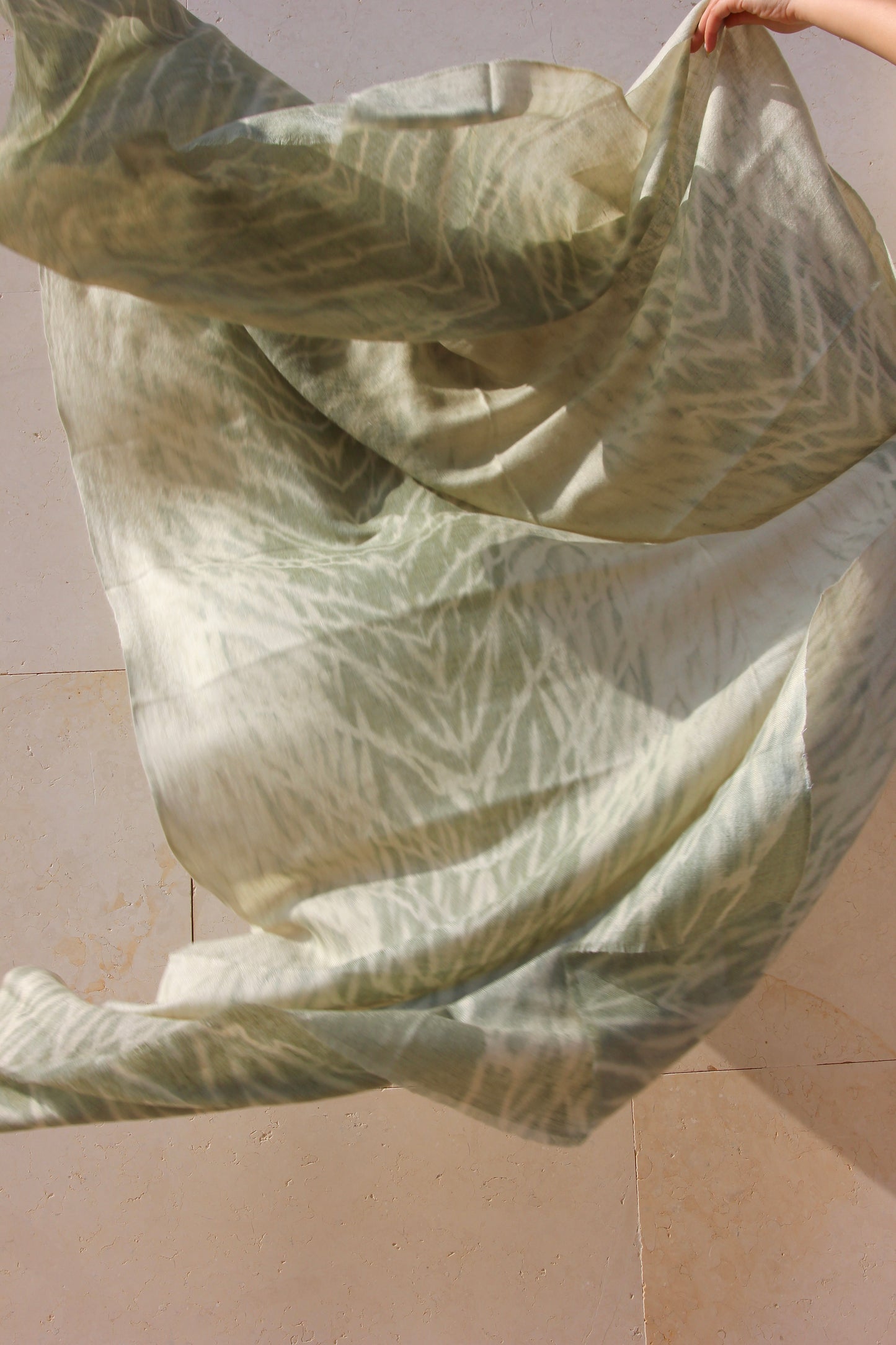 SHIBORI HUNTER PASHMINA SHAWL