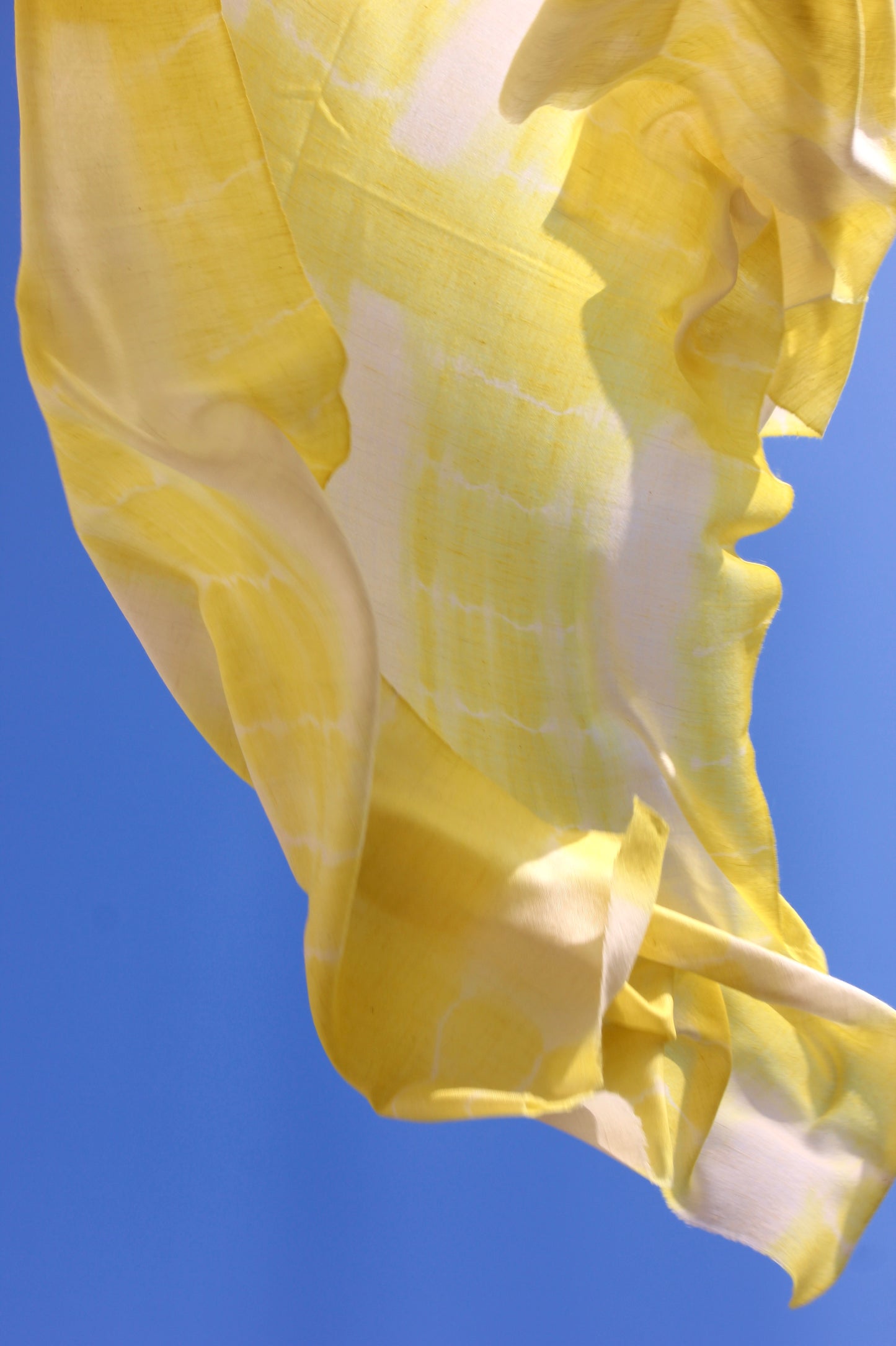 TYE DYE YELLOW PASHMINA SHAWL