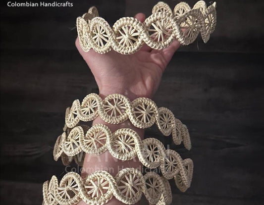 Colombian handmade straw headband